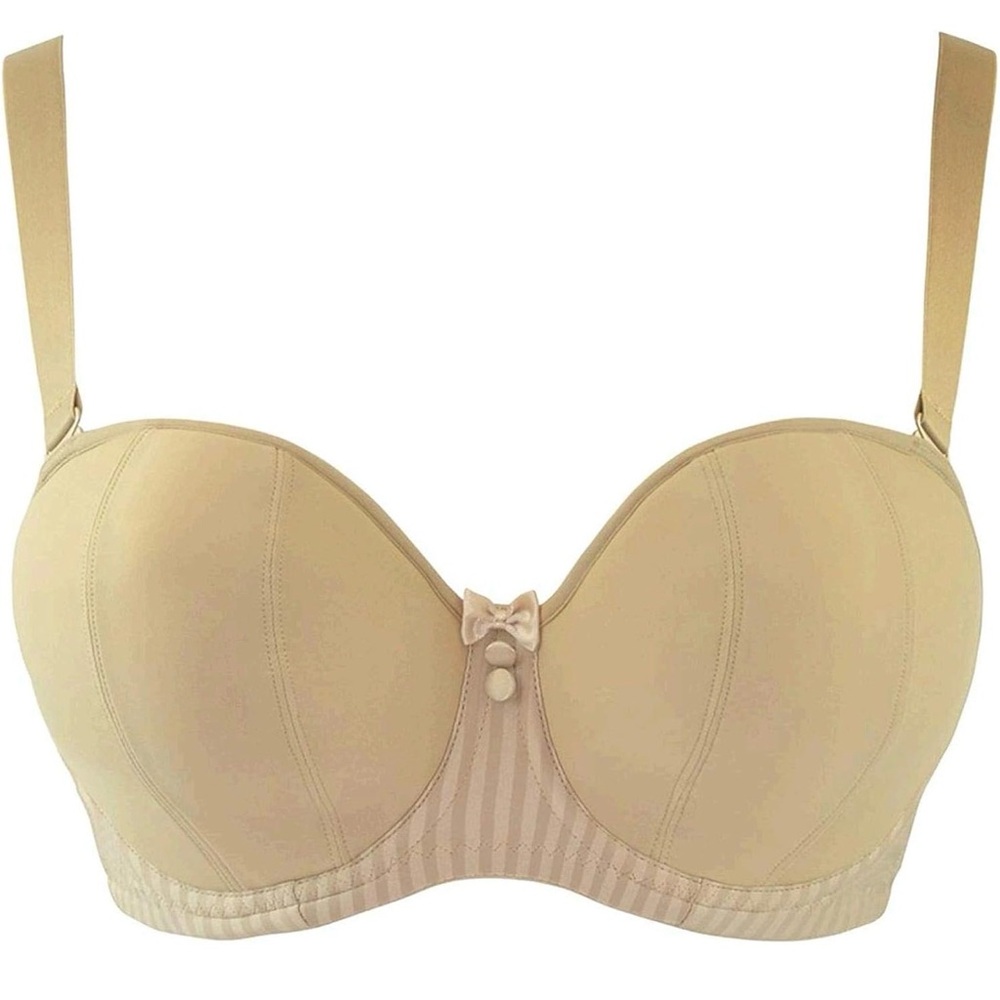 (NWT) Curvy Kate LUXE Multiway Strapless Bra 34H (34K) / Biscotti /large bust - Picture 4 of 16
